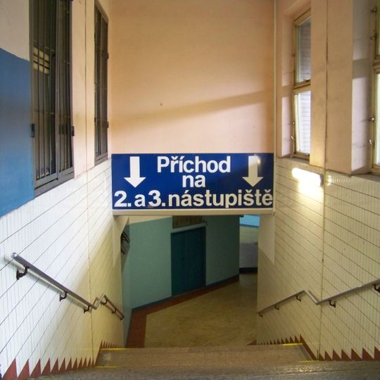 Podchod v železniční stanici Cheb