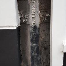 Boundary Stone Set Into Plinth Of Number 1 Regent Street