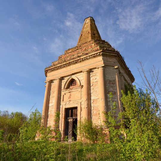 Church and burial vault of Podhorski family in Antoniv, Skvyra Raion