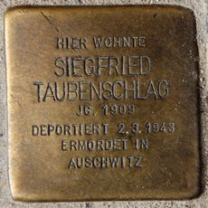 Stolperstein en memoria de Siegfried Taubenschlag