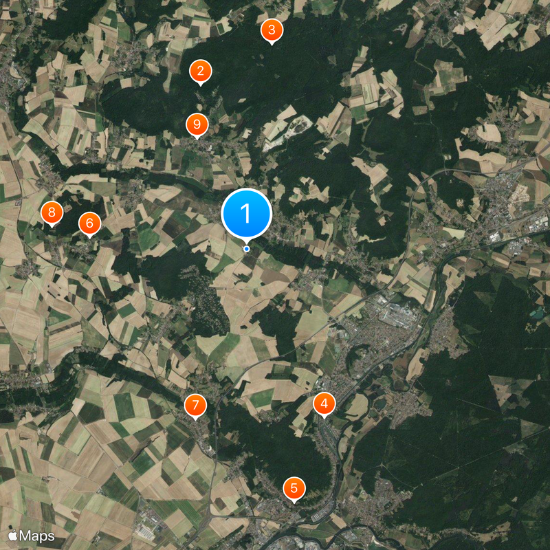 Piccardia Mappa