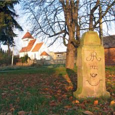 Polish-Saxon Post Milestone Viertelmeilenstein Grehbehna