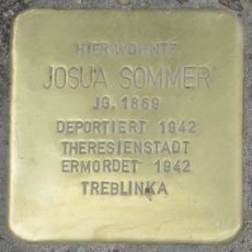 Stolperstein à la mémoire de Josua Sommer