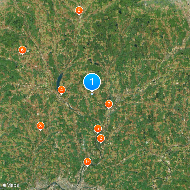 Código de área 607 Mapa