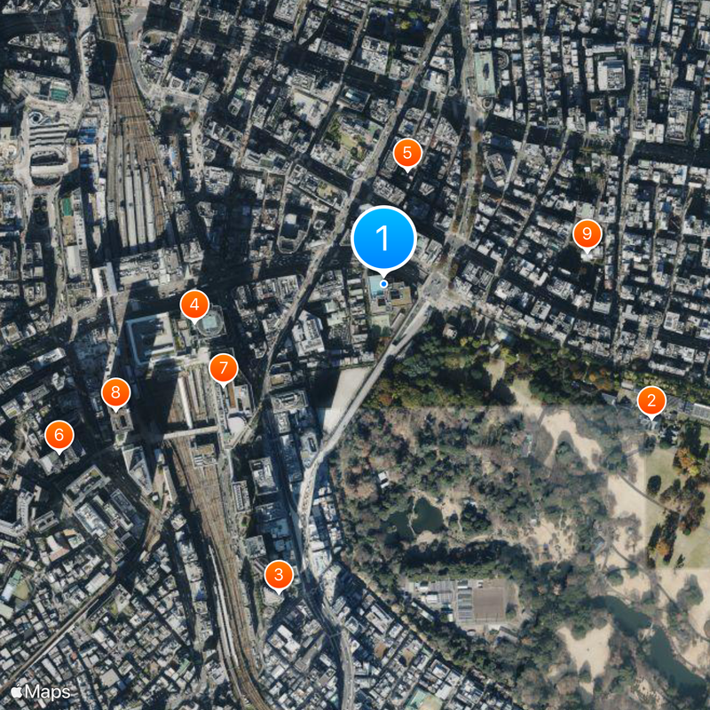 Tokyo Metropolitan Shinjuku High School Map