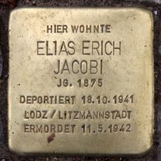 Stolperstein à la mémoire d’Elias Erich Jacobi