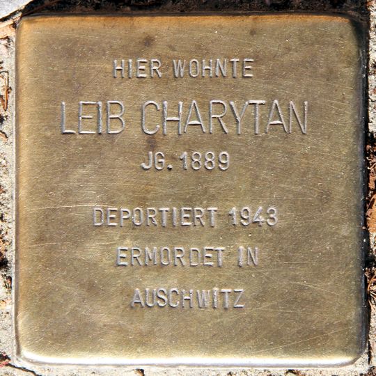 Stolperstein em memória de Leib Charytan