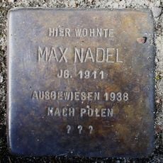 Stolperstein dedicated to Max Nadel
