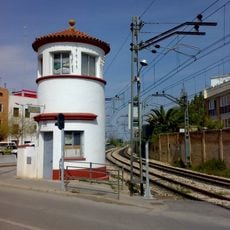 Railway control tower in Godella