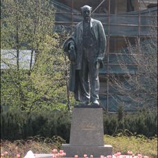 Statue of Jakub Arbes in Smíchov