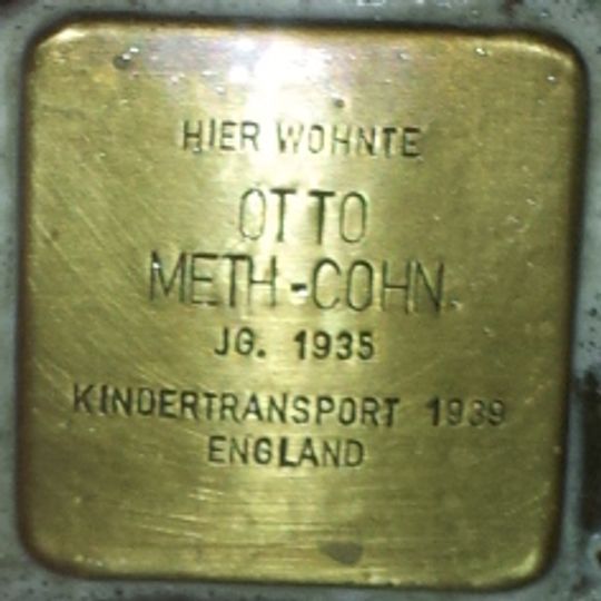 Stolperstein en memoria de Ernst-Otto Meth-Cohn