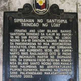 Church of the Holy Trinity of Loay historical marker