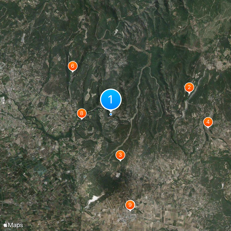 Fontaine de Vaucluse Carte