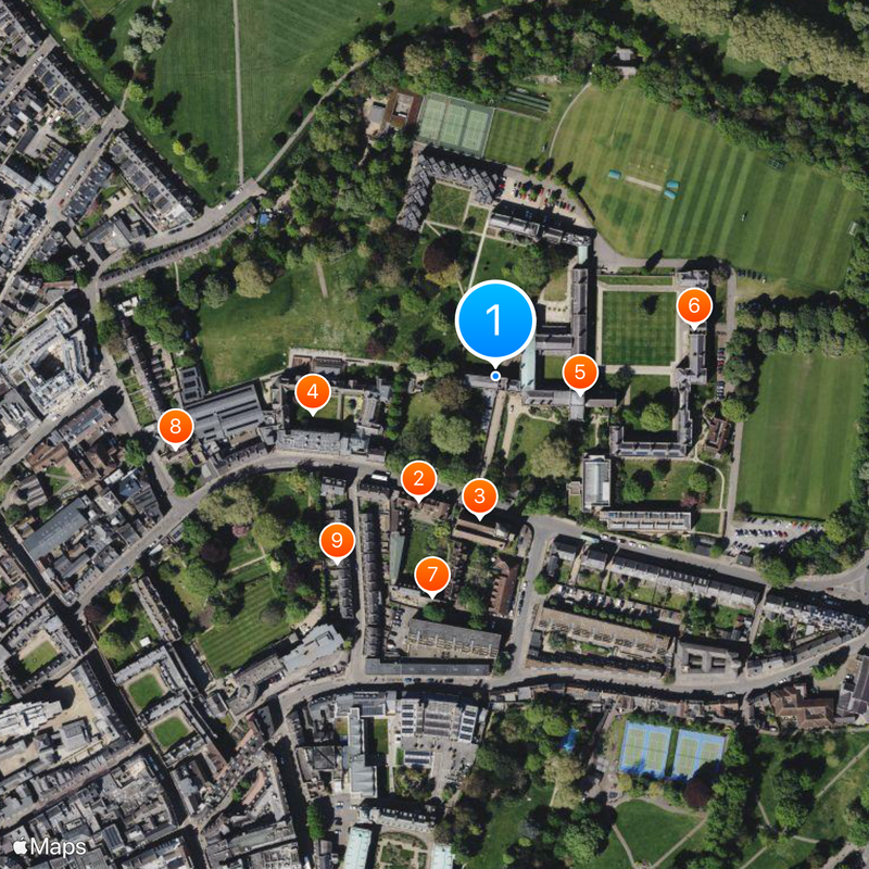 Jesus College Mapa