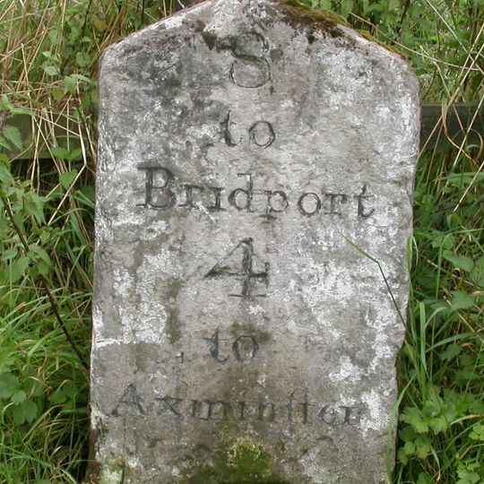 Milestone, West Charmouth; opp.  Valley View