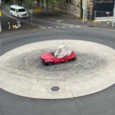 Still Life with Stone and Car