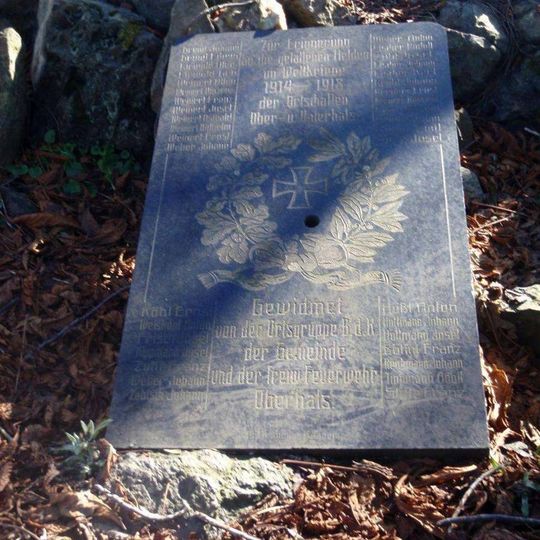 Pomník padlým z 1. světové války v Horní Halži