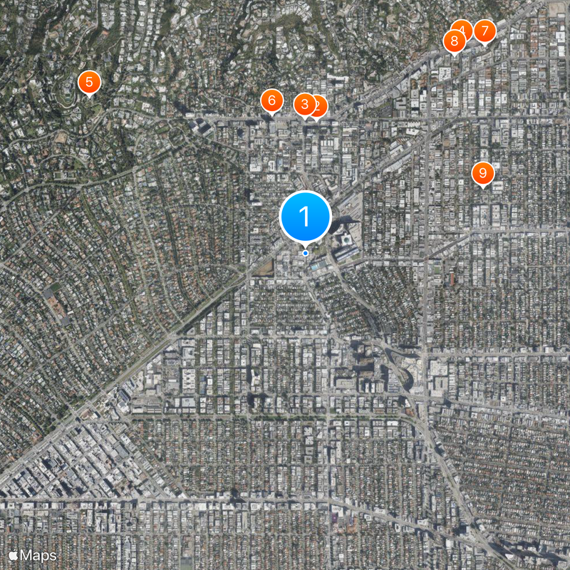 Hollywood Foreign Press Association Map