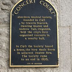 Commemorative plaque to Concert Court
