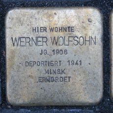 Stolperstein en memoria de Werner Wolfsohn