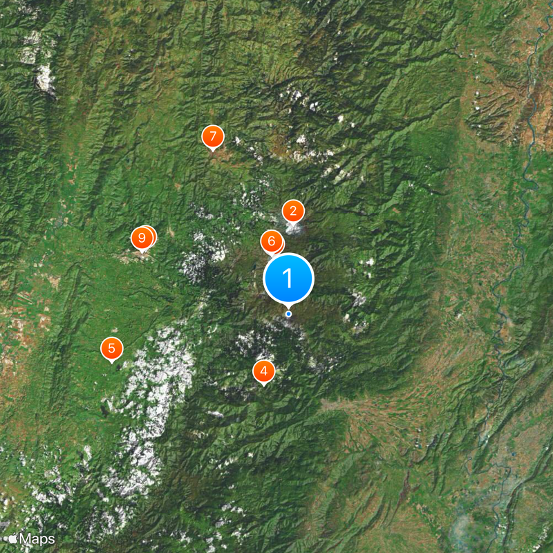Nevado del Tolima Map