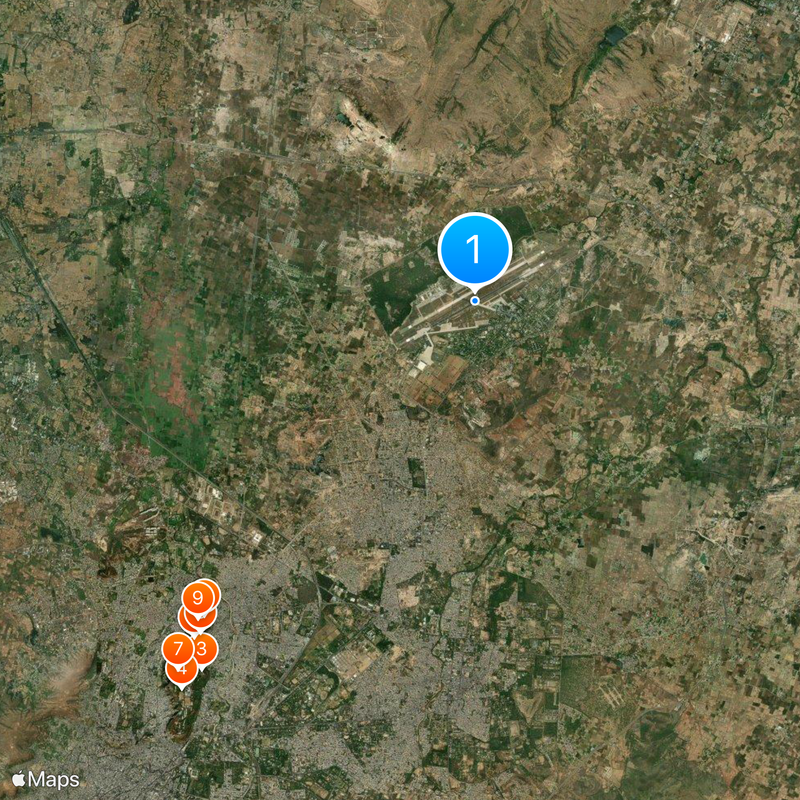 Gwalior Airport Map