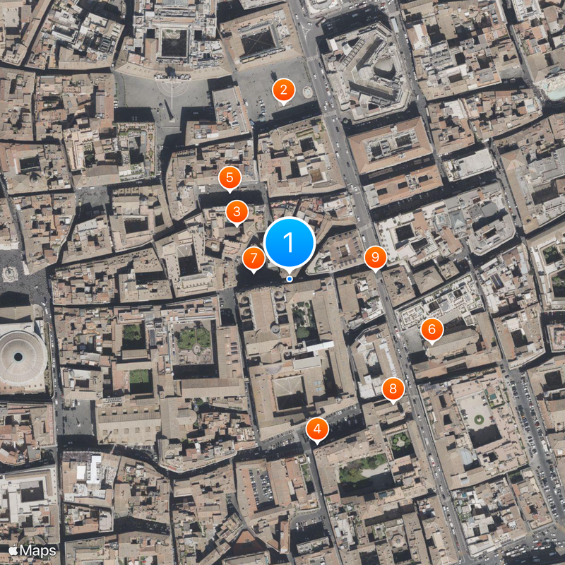 Sant'Ignazio Church Map