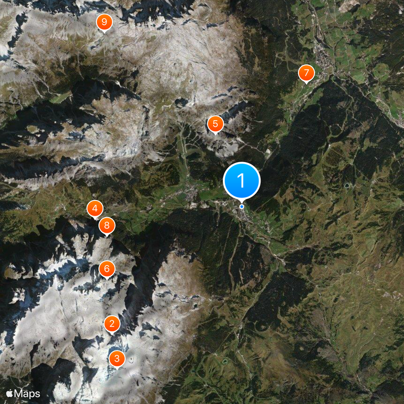 Corvara in Badia Map
