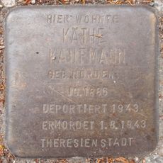Stolperstein dedicated to Käthe Kaufmann