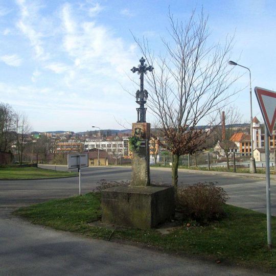 Kříž v Pelhřimově na křižovatce u Křemešnické ulice