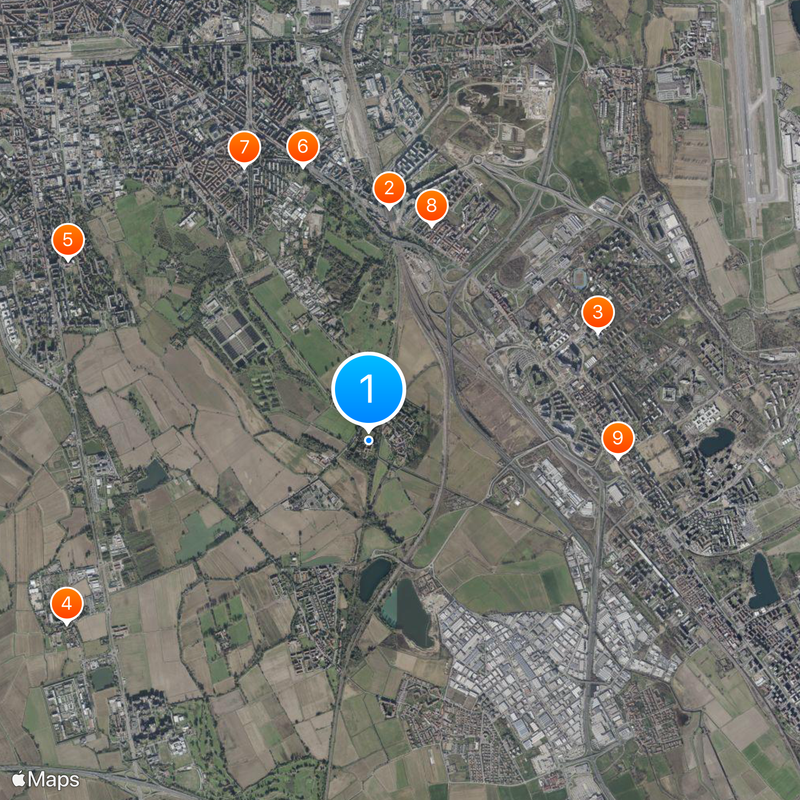 Abadía de Chiaravalle Mapa