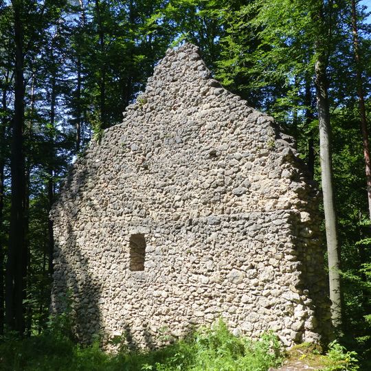 Kirchenruine beim Dorf Wölm