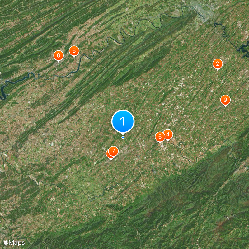 Tennessee's 1st congressional district Map