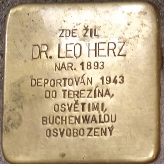 Stolperstein dedicated to Leo Herz