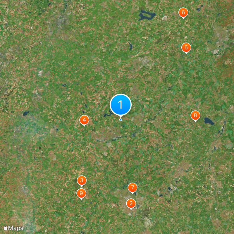 Northamptonshire Mapa
