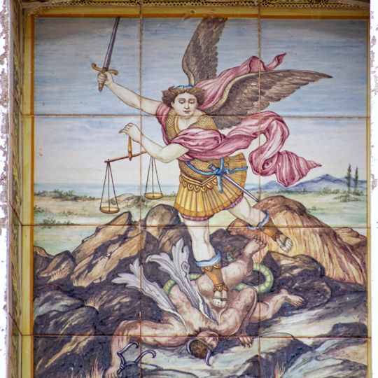 Ceramic panel of Saint Michael