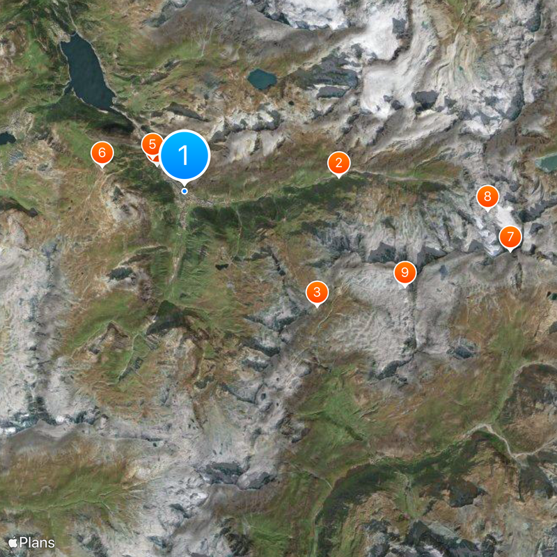 Val-d’Isère Karte