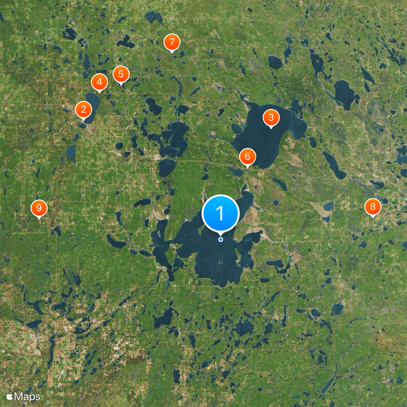 Leech Lake Map