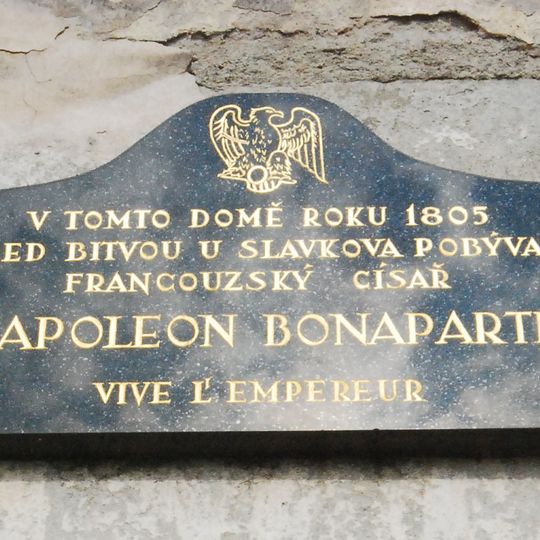 Pamětní deska Napoleona Bonaparta ve Znojmě