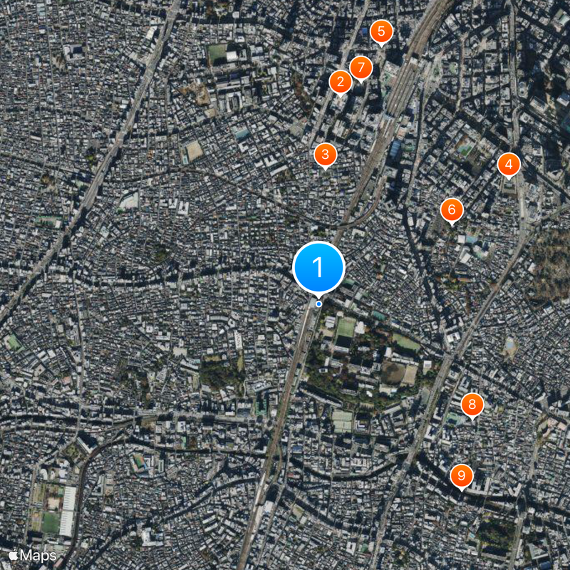 Mejiro Station Map