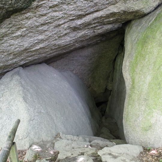 Hohler Stein am Burgberg NW von Falkenstein