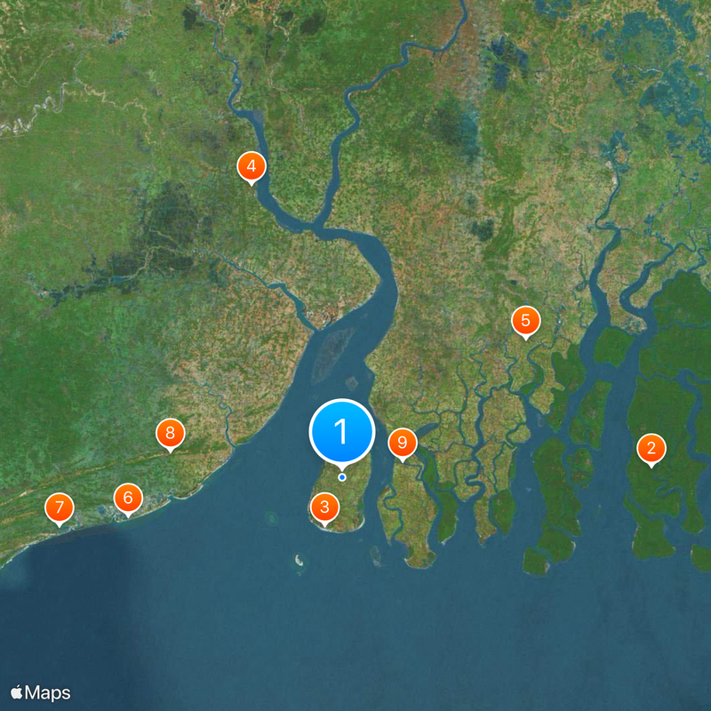 Sagar Island Map