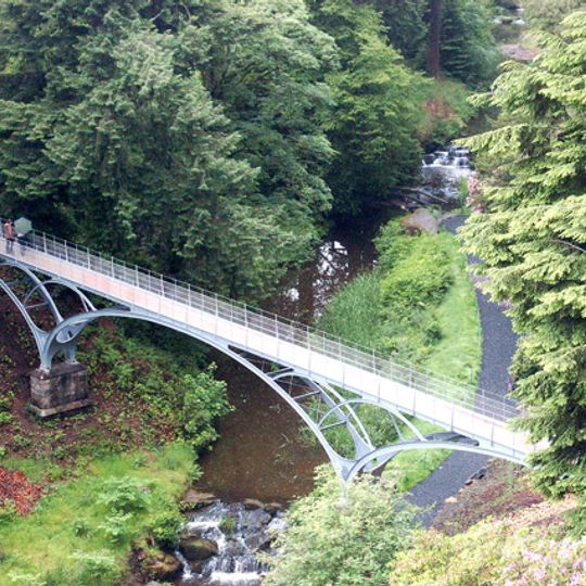 The Iron Bridge Across The Debdon Burn 80 Metres North West Of Cragside