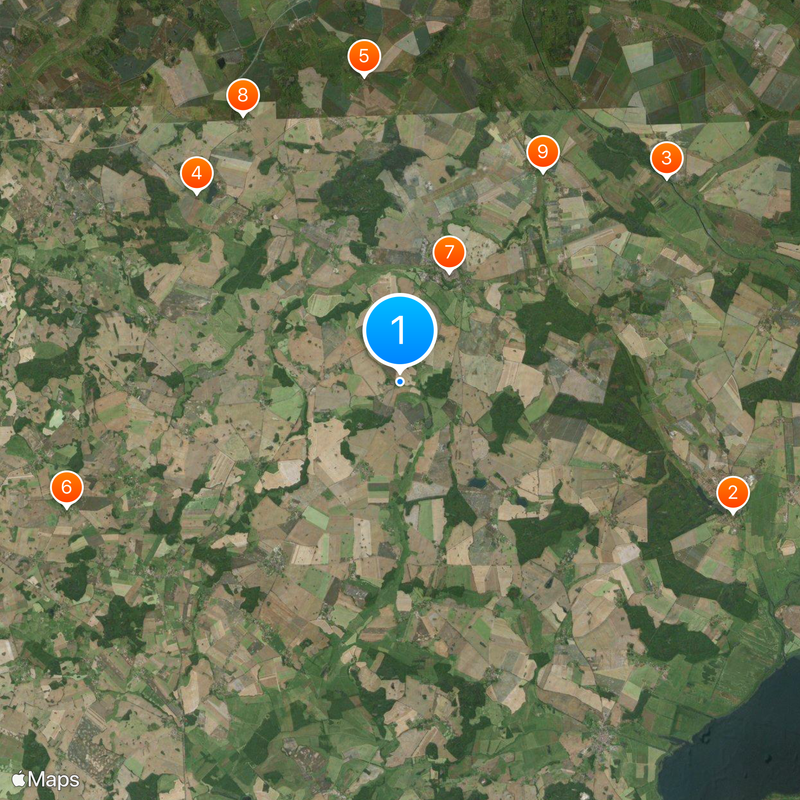 Peene Map