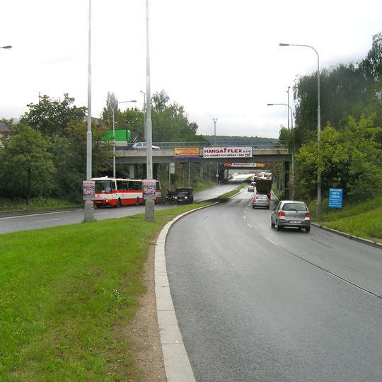 Bridge of U továren street over Průmyslová street