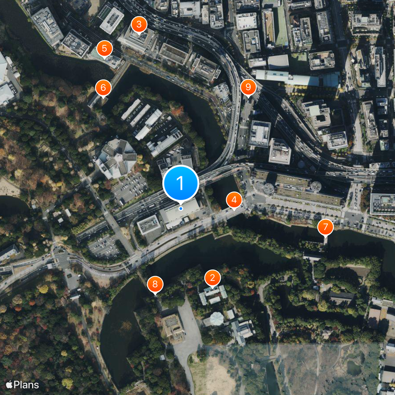 Nationalmuseum für moderne Kunst, Tokio Karte