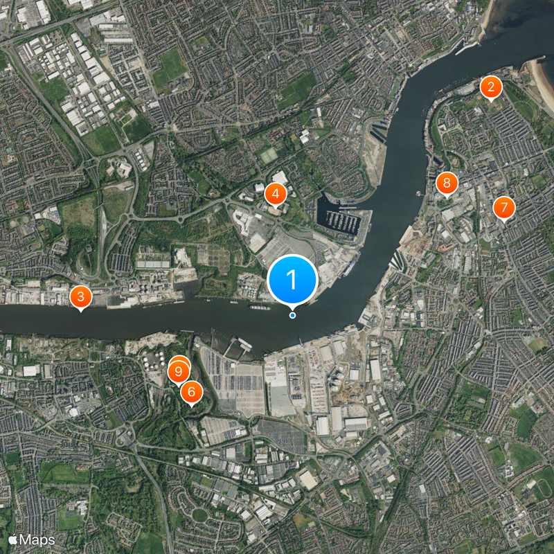 Tyneside Map