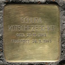Stolperstein dedicated to Schura Kotschezeschko