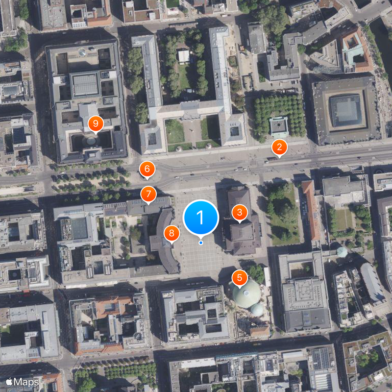 Bebelplatz Mapa