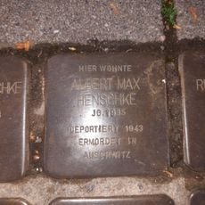 Stolperstein dedicated to Albert Max Henschke